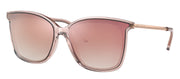 Michael Kors ZERMATT MK 2079U 31756F Square Metal Pink Sunglasses with Rose Mirror Lens