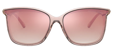 Michael Kors ZERMATT MK 2079U 31756F Square Metal Pink Sunglasses with Rose Mirror Lens