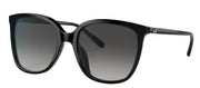 Michael Kors MK 2137U 30058G Square Plastic Black Sunglasses with Grey Gradient Lens