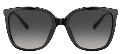 Michael Kors MK 2137U 30058G Square Plastic Black Sunglasses with Grey Gradient Lens