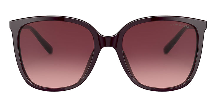 Michael Kors ANAHEIM MK 2137U 33448H Square Plastic Burgundy Sunglasses with Rose Gradient Lens