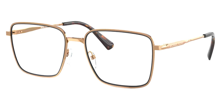 Michael Kors MÉRIBEL MK 3079 1899 Rectangle Metal Gold Eyeglasses with Logo Stamped Demo Lenses