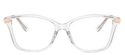 Michael Kors GEORGETOWN MK 4105BU 3999 Butterfly Plastic Clear Eyeglasses with Logo Stamped Demo Lenses