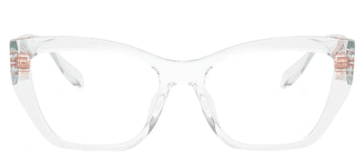 Michael Kors PUGLIA MK 4149U 3050 Rectangle Plastic Clear Eyeglasses with Logo Stamped Demo Lenses