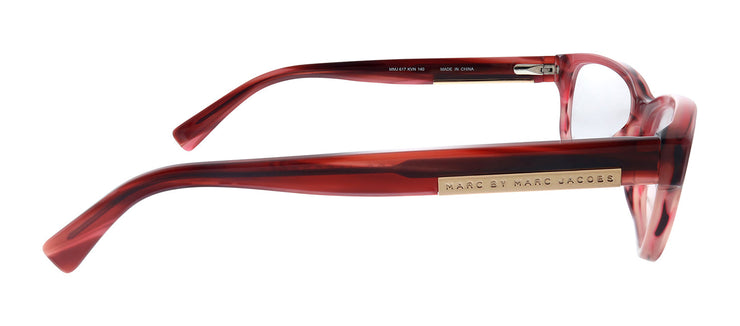 Marc by Marc Jacobs MMJ 617 KVN Round Plastic Red Eyeglasses with Logo Stamped Demo Lenses