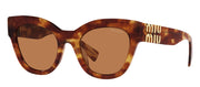 Miu Miu MU 01YS 4BW2Z1 Square Plastic Brown Sunglasses with Brown Lens