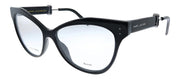 Marc Jacobs Marc 133 807 Cat-Eye Plastic Black Eyeglasses with Logo Stamped Demo Lenses