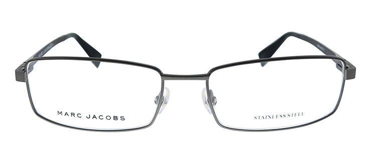 Marc Jacobs Marc 246 R80 Rectangle Plastic Grey Eyeglasses with Logo Stamped Demo Lenses