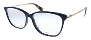 Marc Jacobs Marc 258 6RL Square Plastic Pearl Blue Eyeglasses with Logo Stamped Demo Lenses