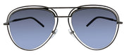 Marc Jacobs Marc 7 Y1N Pilot Plastic Silver Sunglasses with Blue Lens