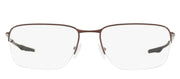 Oakley OX 5148 514807 Square Titanium Brown Eyeglasses with Transparent Demo Lens