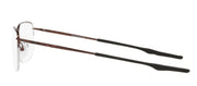 Oakley OX 5148 514807 Square Titanium Brown Eyeglasses with Transparent Demo Lens