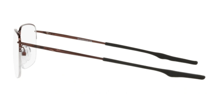 Oakley OX 5148 514807 Square Titanium Brown Eyeglasses with Transparent Demo Lens