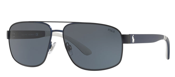 Ralph Lauren PH 3112 930387 Pilot Metal Blue Sunglasses with Grey Lens