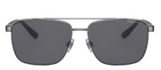 Ralph Lauren PH 3137 900281 Rectangle Metal Gunmetal Sunglasses with Grey Polarized Lens