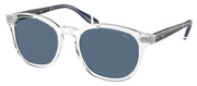 Ralph Lauren PH 4206 533180 Phantos Plastic Clear Sunglasses with Blue Lens