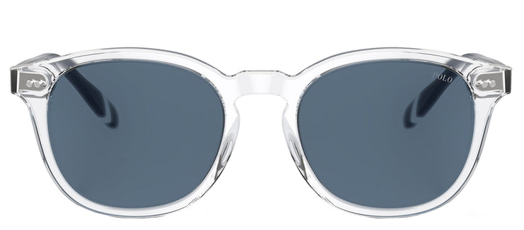 Ralph Lauren PH 4206 533180 Phantos Plastic Clear Sunglasses with Blue Lens