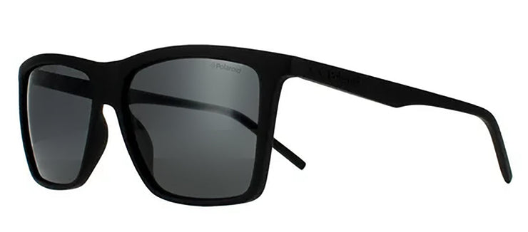 Polaroid PLD 2050/S 807_M9 Rectangle Plastic Black Sunglasses with Grey Polarized Lens
