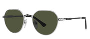 Persol PO 2486S 111331 Phantos Metal Silver Sunglasses with Green Lens