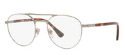 Persol PO 2495V 513 Phantos Metal Gunmetal Eyeglasses with Logo Stamped Demo Lenses