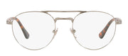 Persol PO 2495V 513 Phantos Metal Gunmetal Eyeglasses with Logo Stamped Demo Lenses