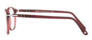 Persol PO 3007V 1104 Square Plastic Red Eyeglasses with Logo Stamped Demo Lenses
