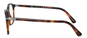 Persol PO 3007V 1160 Square Plastic Tortoise Eyeglasses with Logo Stamped Demo Lenses