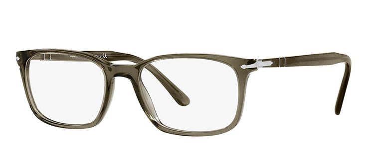 Persol PO 3189V 1103 Square Plastic Grey Eyeglasses with Logo Stamped Demo Lenses