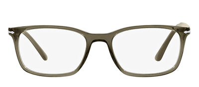 Persol PO 3189V 1103 Square Plastic Grey Eyeglasses with Logo Stamped Demo Lenses