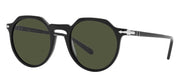 Persol PO 3281S 95/31 Phantos Plastic Black Sunglasses with Green Lens