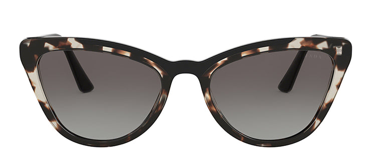 Prada PR 01VS 3980A7 Cat Eye Plastic Brown Sunglasses with Grey Gradient Lens