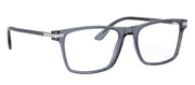 Prada PR 01WV 01G1O1 Rectangle Plastic Grey Eyeglasses with Logo Stamped Demo Lenses