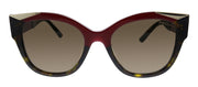 Prada PR 02WS 07C0D1 Square Plastic Havana Sunglasses with Brown Lens
