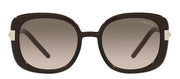 Prada PR 04WS 05M3D0 Square Plastic Brown Sunglasses with Brown Gradient Lens