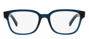 Prada PR 04YV 08Q1O1 Rectangular Plastic Blue Eyeglasses with Logo Stamped Demo Lenses