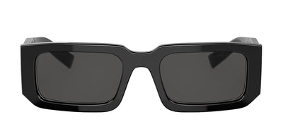 Prada PR 06YS 09Q5S0 Rectangle Plastic Black Sunglasses with Grey Lens