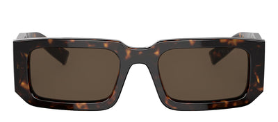Prada PR 06YS 2AU8C1 Rectangle Plastic Tortoise Sunglasses with Brown Lens