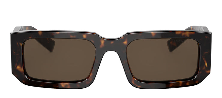 Prada PR 06YS 2AU8C1 Rectangle Plastic Tortoise Sunglasses with Brown Lens