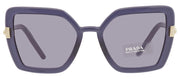 Prada PR 09WS 06M420 Butterfly Plastic Crystal Bluette Sunglasses with Blue Solid Color Lens