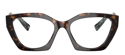Prada PR 09YV 2AU1O1 Fashion Plastic Tortoise Eyeglasses with Logo Stamped Demo Lenses