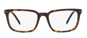 Prada PR 13YV 2AU1O1 Rectangle Plastic Havana Eyeglasses with Logo Stamped Demo Lenses