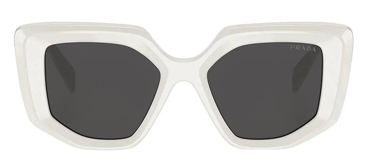 Prada PR 14ZS 1425S0 Fashion Plastic White Sunglasses with Grey Lens