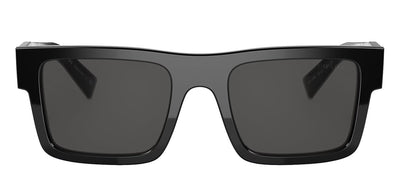 Prada PR 19WS 1AB5S0 Rectangle Plastic Black Sunglasses with Grey Lens