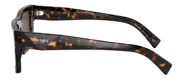 Prada PR 19WS 2AU8C1 Rectangle Plastic Tortoise Sunglasses with Brown Lens