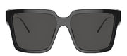 Prada PR 24ZS 1AB5S0 Square Plastic Black Sunglasses with Grey Lens