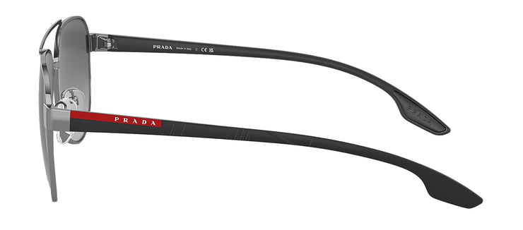 Prada Linea Rossa PS 54TS 5AV3M1 Pilot Metal Gunmetal Sunglasses with Grey Gradient Lens