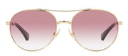 Ralph by Ralph Lauren RA 4135 911677 Round Metal Gold Sunglasses with Pink Gradient Lens