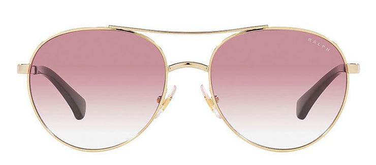 Ralph by Ralph Lauren RA 4135 911677 Round Metal Gold Sunglasses with Pink Gradient Lens