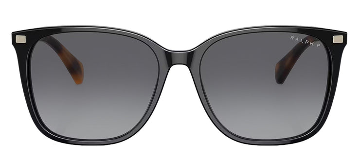 Ralph by Ralph Lauren RA 5293 6037T3 Square Plastic Black Sunglasses with Brown Gradient Lens