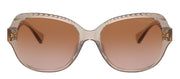 Ralph Lauren RA 5316U 580213 Round Plastic Beige Sunglasses with Brown Gradient Lens